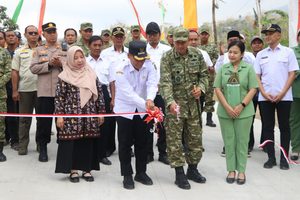 Karya Bhakti TNI Kodim Tulungagung Tuntas, Jalan Beton 2,2 Kilometer Hubungkan Wonorejo–Kedungcangkring
